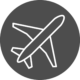 Icon Flugzeug_Weiss auf Grau_Zeichenfläche 1